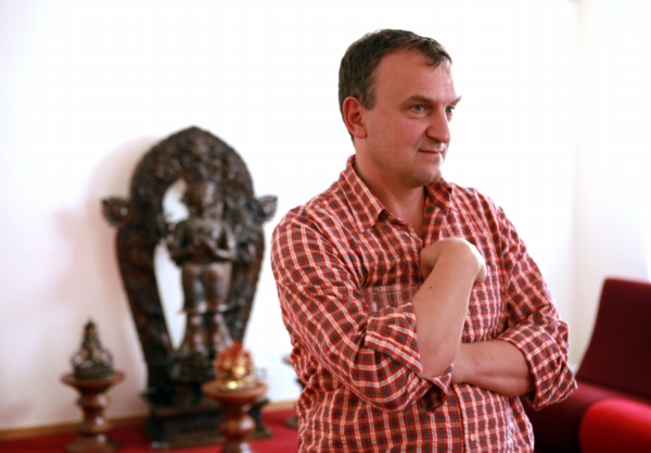 Bývalý uhlobaron Antonín Koláček v sídle Maitrey.