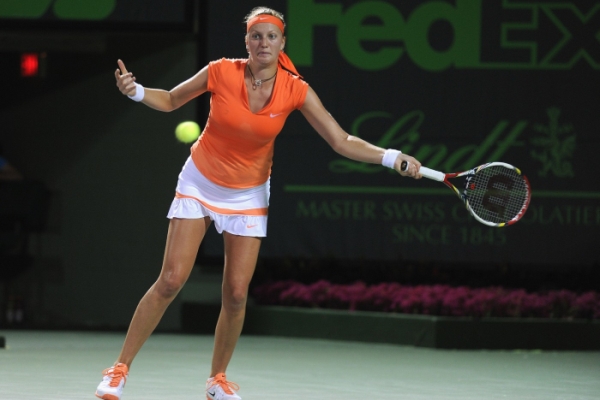 Petra Kvitová na turnaji v Miami.