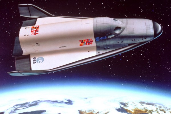 Hermes, nikdy nezrealizovaný projekt evropského raketoplánu.