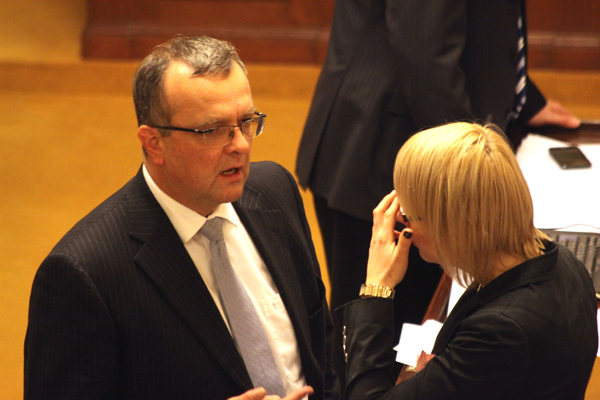Miroslav Kalousek a Kristýna Kočí.