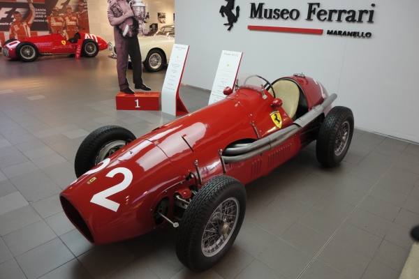 Rarita výstavy - Ferrari 500 F2.