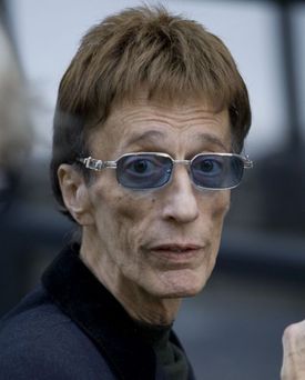Zpěvák Robin Gibb.