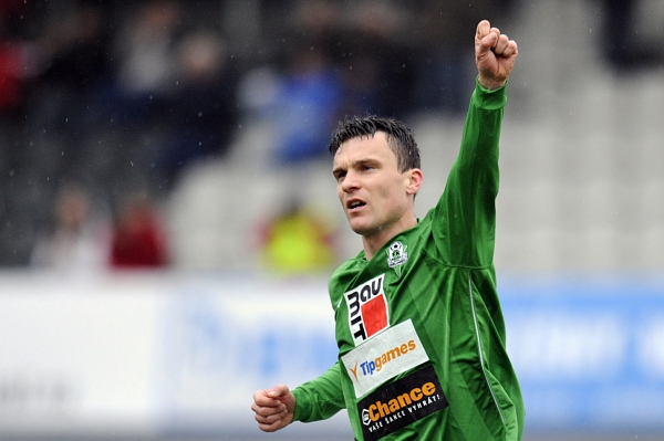 David Lafata jediným gólem utkání zajistil Jablonci výhru nad Slováckem.