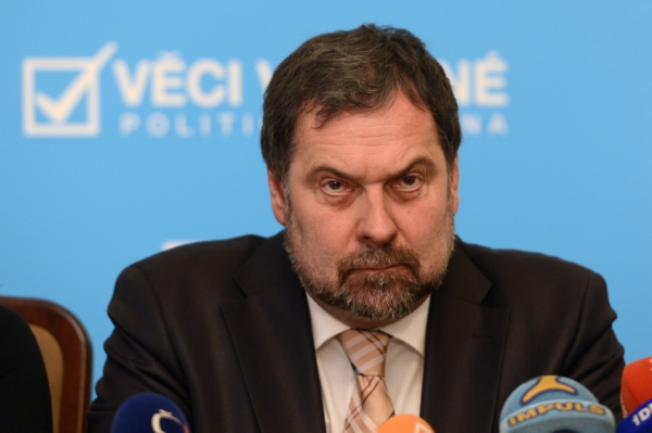 Předseda Věcí veřejných Radek John.