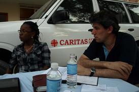 Alistair Dutton na Haiti.