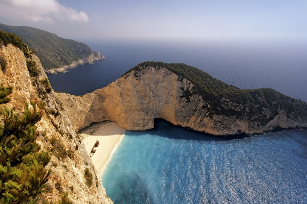 Řecký ostrov Zakynthos.