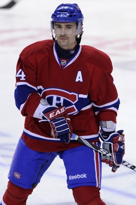 Tomáš Plekanec v dresu Montrealu Canadiens.