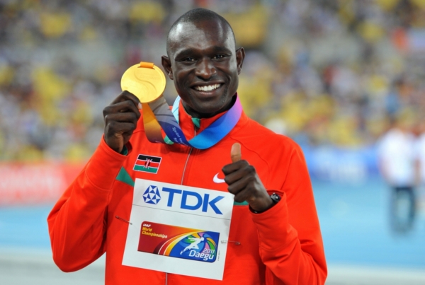 Keňský rekordman David Rudisha. Keňský rekordman David Rudisha.