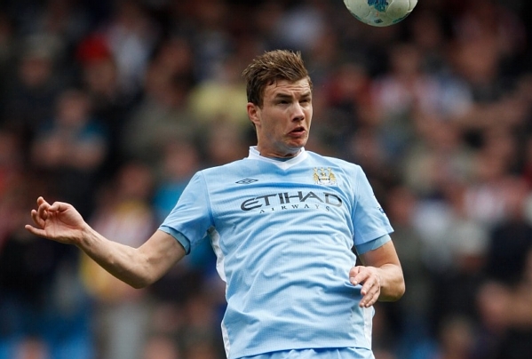 Útočník Manchesteru City Edin Džeko.