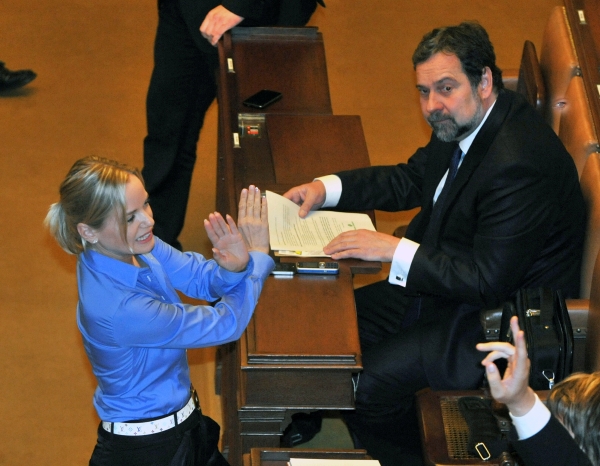 Kateřina Klasnová v Poslanecké sněmovně.