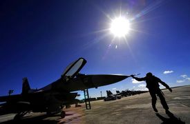 F-16 na ostrově Guam.