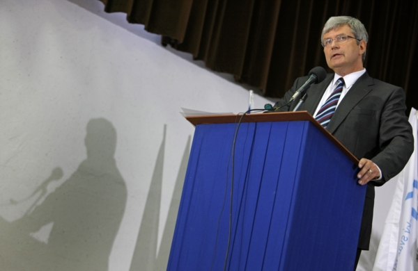Předseda Miroslav Jansta.