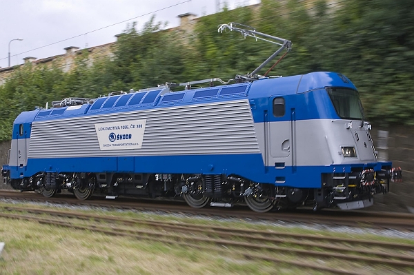 Lokomotiva 109E od Škody Transportation.