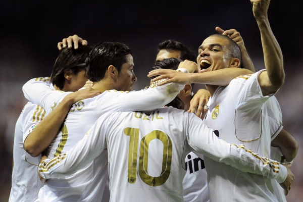 Fotbalisté Realu Madrid.