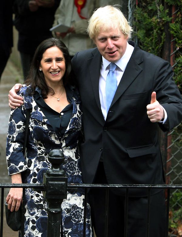 Londýnský starosta Boris Johnson s chotí.