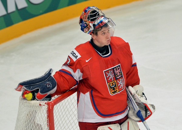 Zklamaný brankář reprezentace Jakub Štěpánek. Zklamaný brankář reprezentace Jakub Štěpánek.