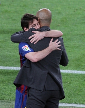 Guardiola se loučí s Messim.