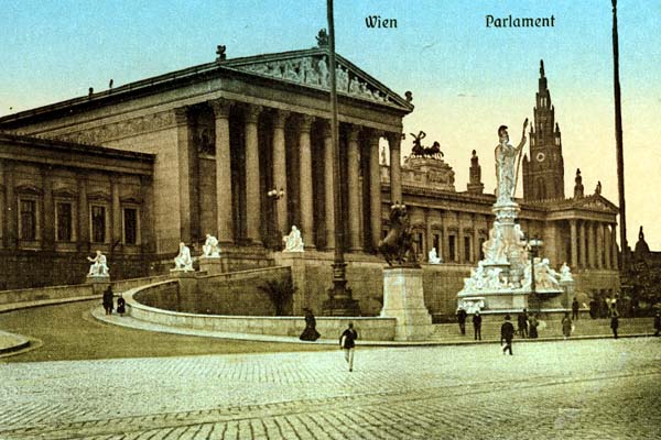 Vídeňský parlament se 7. května 1912 proměnil v krčmu té nejnižší kategorie. Vídeňský parlament se 7. května 1912 proměnil v krčmu té nejnižší kategorie.