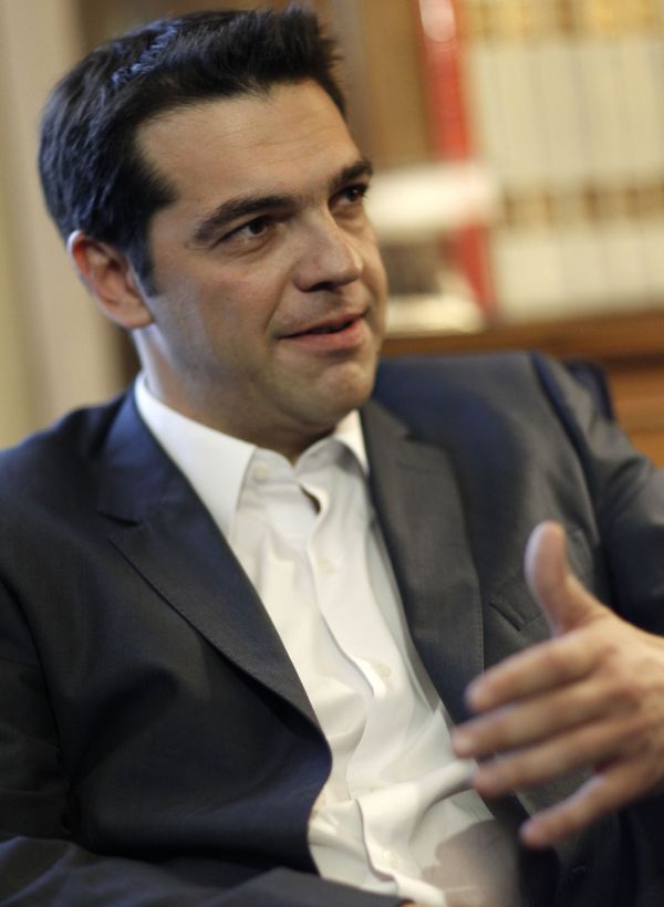 Vůdce Koalice radikální levice (SYRIZA) Alexis Tsipras.