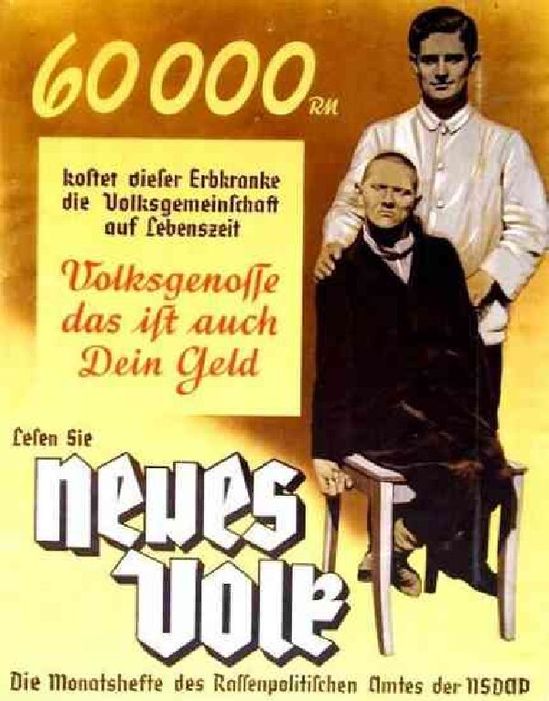 Kolik stojí udržovat při životě duševně nemocného. Nacistická propaganda. Kolik stojí udržovat při životě duševně nemocného. Nacistická propaganda.
