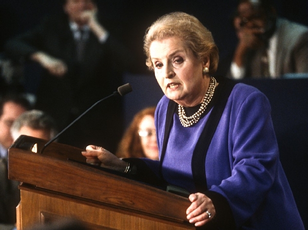 Madeleine Albrightová v době, kdy byla americkou ministryní zahraničí.