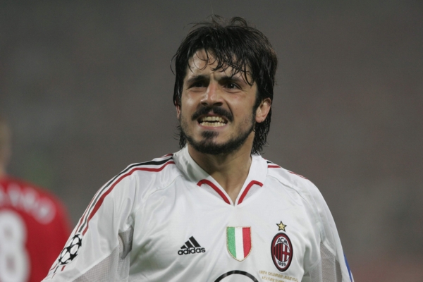Gennaro Gattuso v dresu italské reprezentace. Gennaro Gattuso v dresu italské reprezentace.