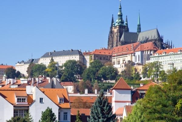 Pohled na Pražský hrad.