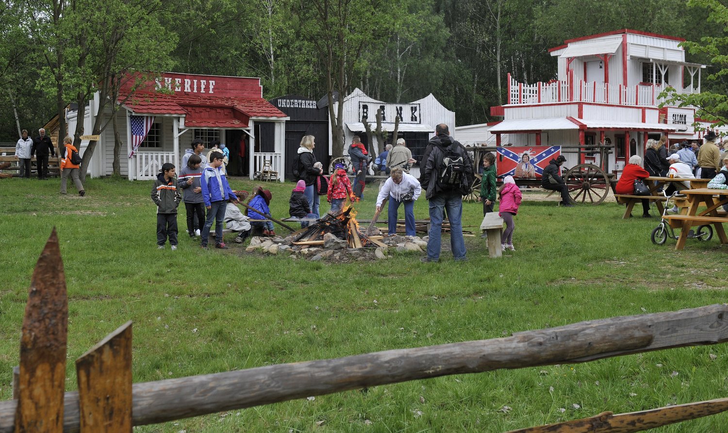 Nové westernové městečko.