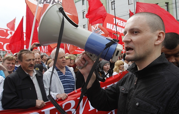 Sergej Udalcov je koordinátorem krajně levicového hnutí Levá fronta a patří k nejaktivnějším odpůrcům ruského politického systému.