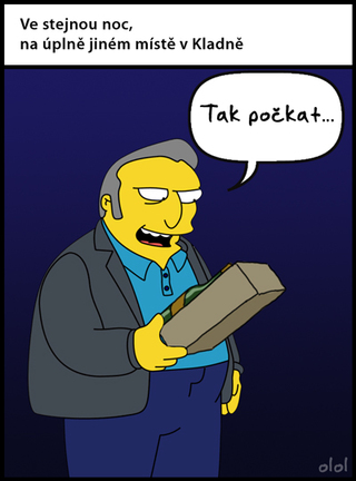 Do kauzy už autoři fotomontáží vtáhli i postavičky ze seriálu Simpsonovi.