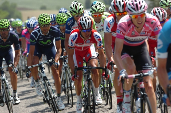 Momentka z jedenácté etapy Giro d'Italia.