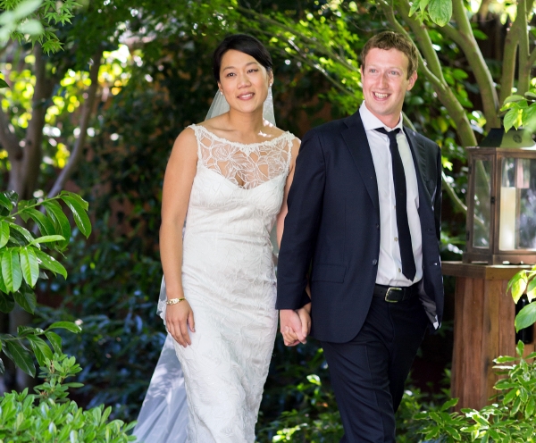 Novomanželé Mark Zuckerberg a Priscilla Chanová. Novomanželé Mark Zuckerberg a Priscilla Chanová.