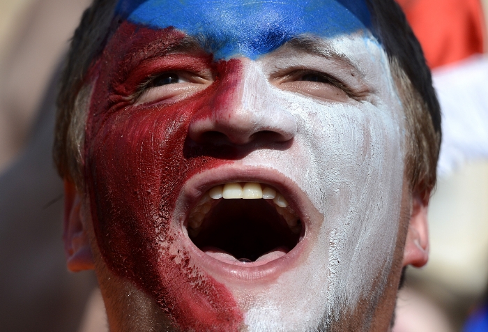 Fanoušci české reprezentace sledovali v Praze utkání s Finskem o 3. místo na mistrovství světa v ledním hokeji.  Nakonec slavili bronz. 