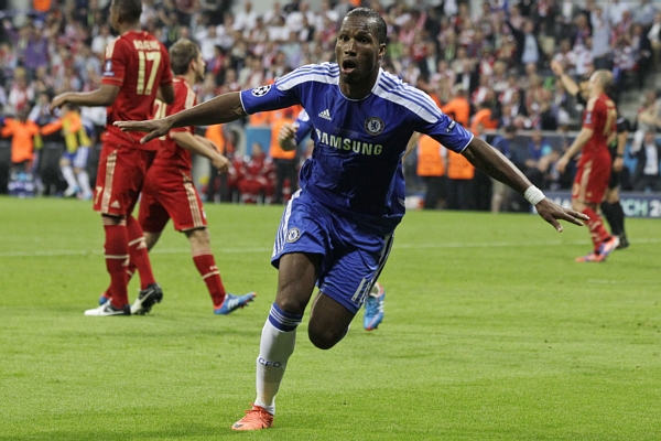 Didier Drogba po vítězné penaltě.