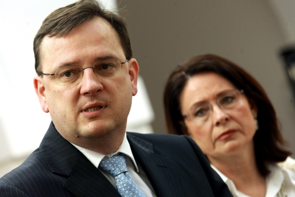 Premiér Petr Nečas. Premiér Petr Nečas.