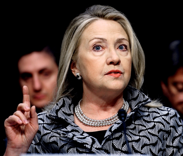 Ministryně zahraničí USA Hillary Clintonová.