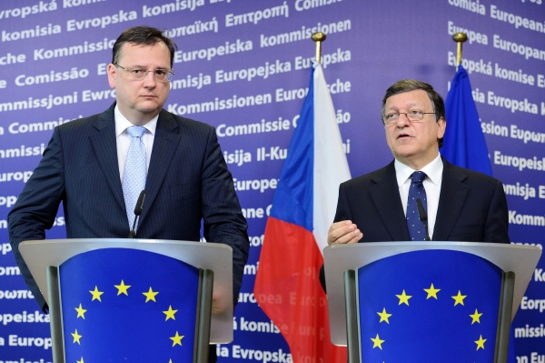 Premiér Petr Nečas ve čtvrtek jednal s šéfem Evropské komise Josém Manuelem Barrosem.