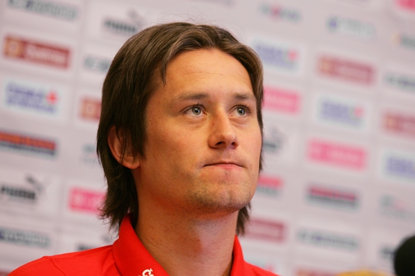 Kapitán české reprezentace Tomáš Rosický.