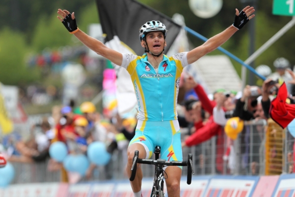 Roman Kreuziger v cíli vítězné etapy.