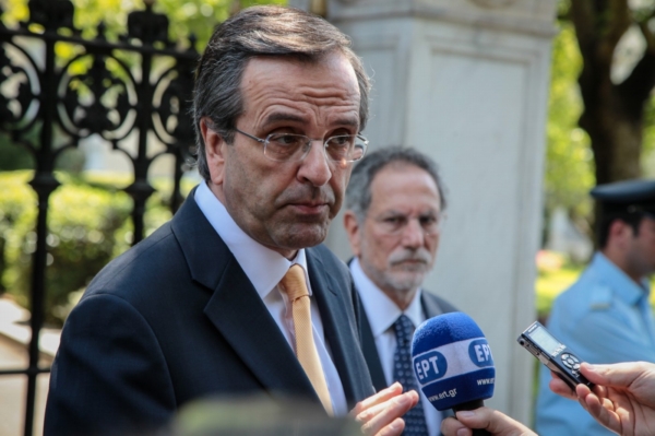 Šéf Nové demokracie Antonis Samaras.