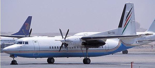 Palestinské aerolinky mají dva Fokkery 50.