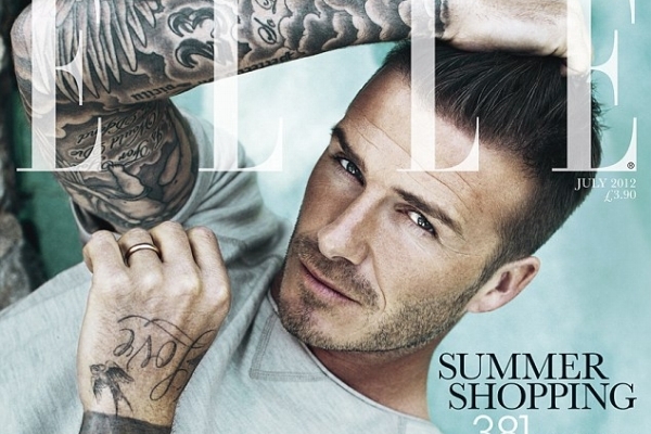 David Beckham pro Elle. David Beckham pro Elle.