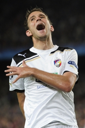 Slovenský útočník Plzně Marek Bakoš.