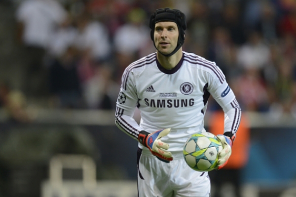 Brankář české reprezentace a londýnské Chelsea Petr Čech.
