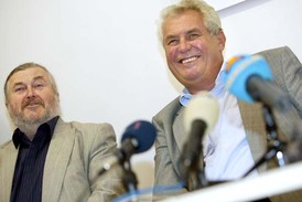 František Ringo Čech a Miloš Zeman.