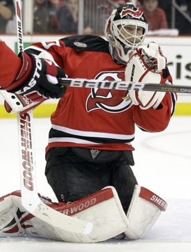 Ostřílený matador v brance Devils - Martin Brodeur.