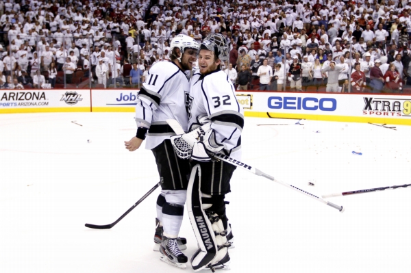 Anže Kopitar a Jonathan Quick, dva trumfy Los Angeles Kings.