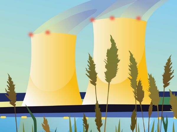 Jaderná elektrárna (ilustrační foto). Jaderná elektrárna (ilustrační foto).