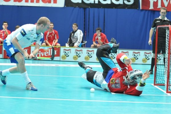 David Rytych na turnaji Euro Floorball Tour.