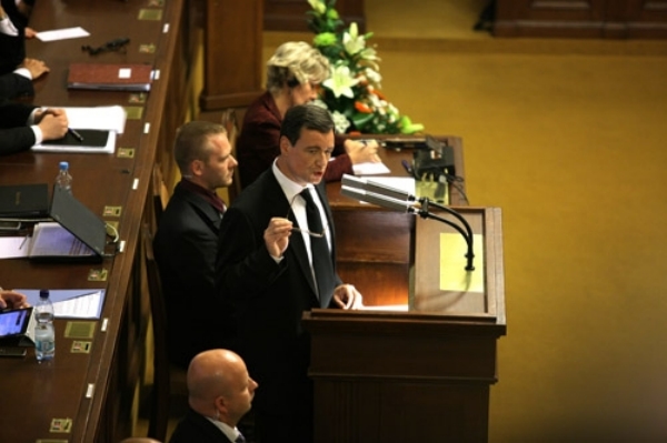 David Rath při jednání sněmovny. David Rath při jednání sněmovny.